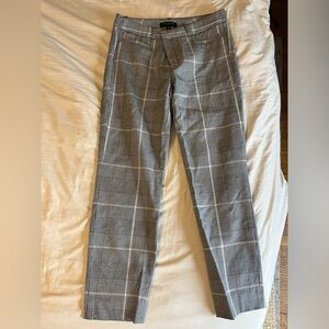 Banana Republic Black and White Checkered Pants